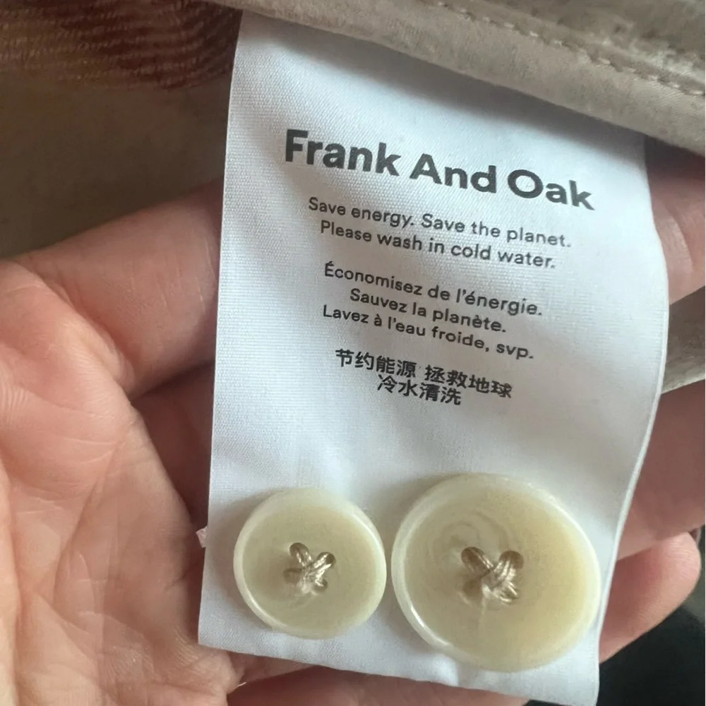 Frank and Oak Pink Plaid Shacket - Picture 5 of 8